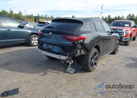 2022 Alfa Romeo Stelvio Veloce Ti Awd из США, поврежденный, VIN ZASPAKBN0N7D25107